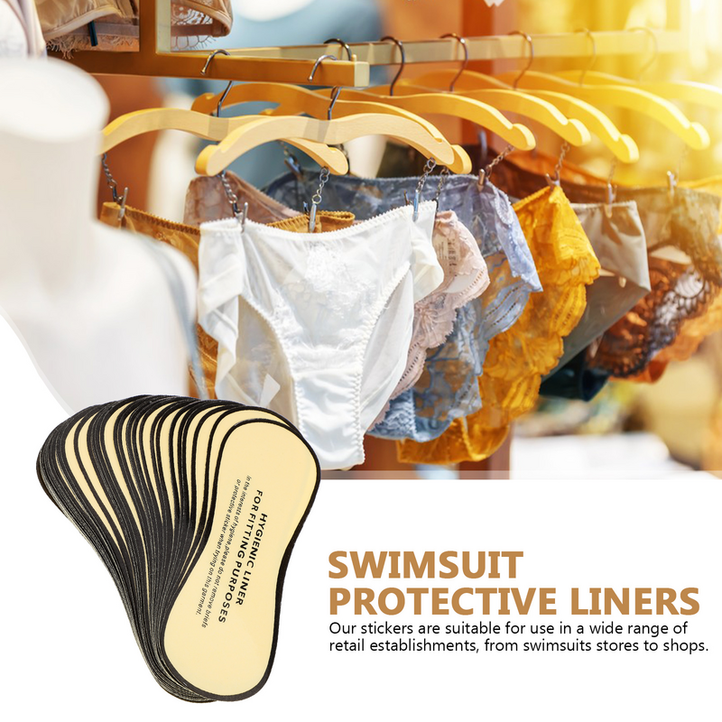 50 pezzi etichette di avvertimento per costume da bagno abbigliamento adesivi privati protezioni adesivi fodere