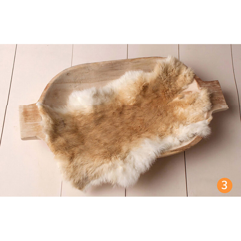 2023 Newborn Photography Props Rabbit Fur For Baby Girl Birth Photo Accessories New Born Photo Shooting Background Blanket Wraps