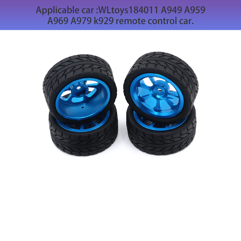 Hub de roda de atualização de metal de carro de controle remoto, WLtoys 124016-17-18, 124019, 144002-01, 1/18