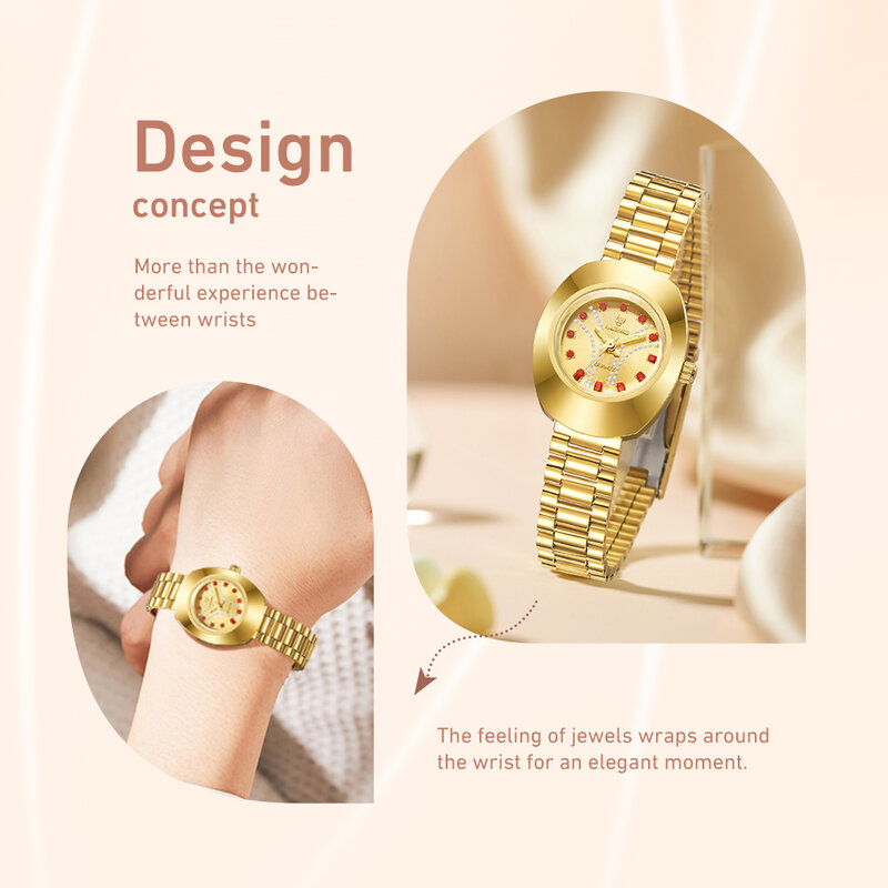 LIEBIG New Japan Quartz movement Wristwatch Clock Male Luxury Golden Full Steel Watches Men Casual 3Bar Waterproof Reloj Hombre