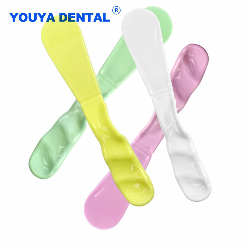 Disposable Dental Mixing Knife Plastic Spatulas Cement Powder Plaster Dentist Mixing Mold Material Dentistry Lab Tools