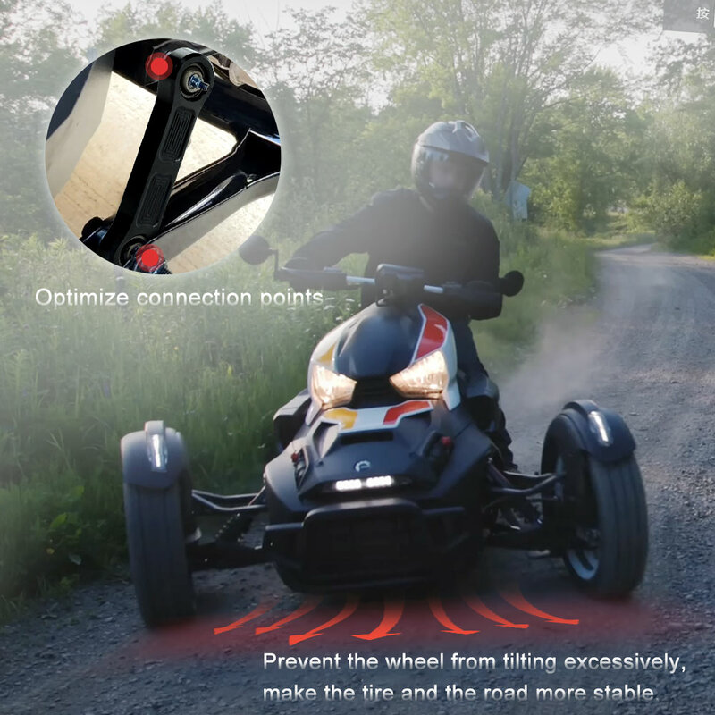 Barra oscilante de aluminio para motocicleta, accesorio apto para Can-Am Ryker/Rally Edition 2019-2023, Can-Am Ryker Sport 2022-2023
