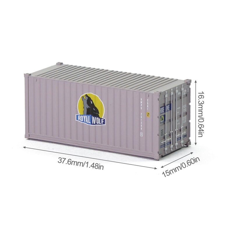 Contentor com Ímãs, Série Logística, 20 'Cargo Box, Evemodel N, 1:160, 20 pés, Embalagem de 3, C15007