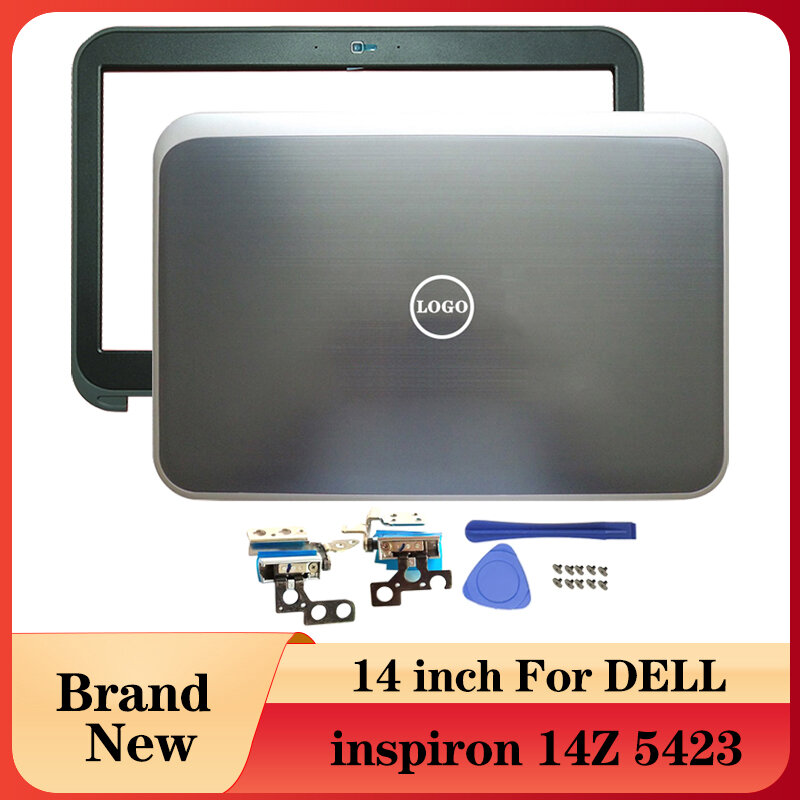 Novo laptop para dell, inspiron 14z 5423 5yn8x 05yn8x f6gpf 0f6gpf, moldura frontal/dobradiças