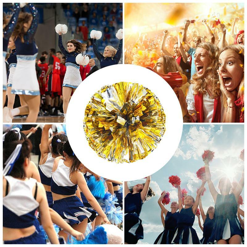 Concorrência Flower Handle Cheerleader Pom Poms, Cheerleading Torcendo Bola, Club Decorator, Suprimentos Esporte