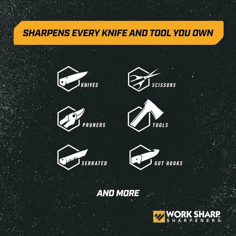 Work Sharp Knife & Tool Sharpener Ken Onion Edition with Blade Grinder Attachment