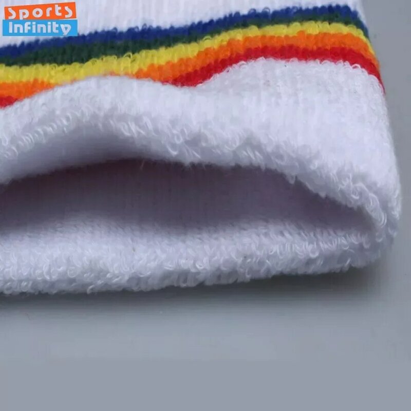 Modna opaska sportowa i opaska na rękę zestaw ręczników bawełniana opaska na nadgarstek do kolarstwa na siłownię opaska na głowę do tenisa do koszykówki