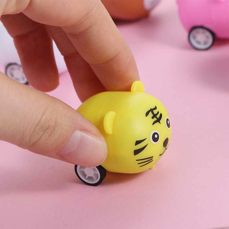 Pädagogische zurückziehen Auto Geburtstags feier Cartoon Rennwagen Trägheit Spielzeug Auto Eltern-Kind Mini Tier Autos Spielzeug Werbe geschenk Spielzeug