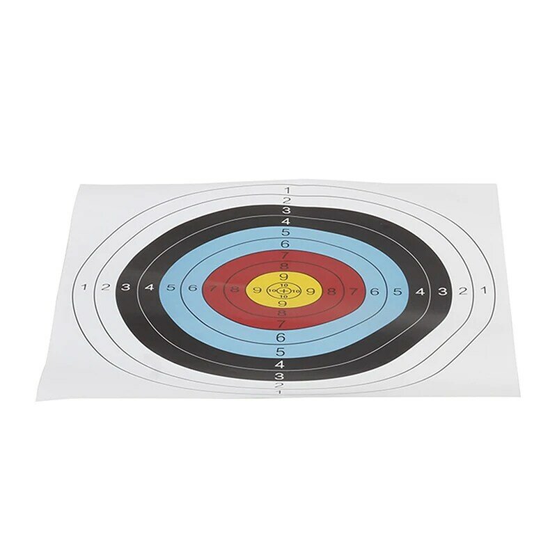 Archery tiro alvo papel arco, caça tiro com arco kit tamanho padrão 40x40 cm, 10pcs