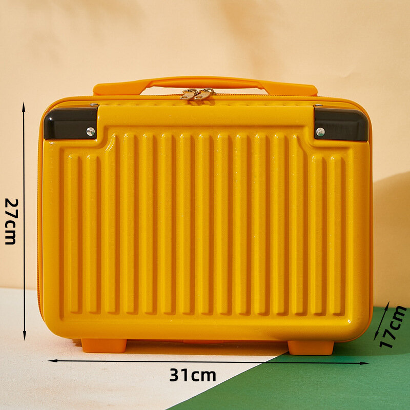 14 Inch Draagbagage Reizen Draagbare Cosmetische Box Licht Boarding Professionele Make-Up Eenvoudige Mini Koffer Tas Voor Vrouwen