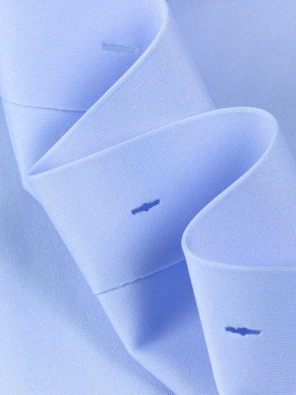 Camisas de negocios transpirables de manga larga con botones para hombres, mezcla de nailon y Spandex, transpirables, ligeramente elásticas, cómodas
