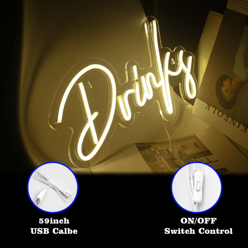 ปากการูปหัวใจสำหรับห้องป้ายไฟนีออนสีขาวอบอุ่นใช้ไฟ USB เครื่องตกแต่งฝาผนังไฟสำหรับห้องเด็กวัยรุ่นชายห้องนอนบาร์