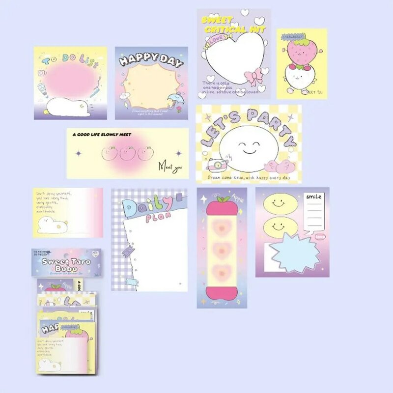 Memorandum Memo Pads Material Paper INS Note Pads To Do List Note Paper Thickness Non-Sticky Decoration Paper Stationery