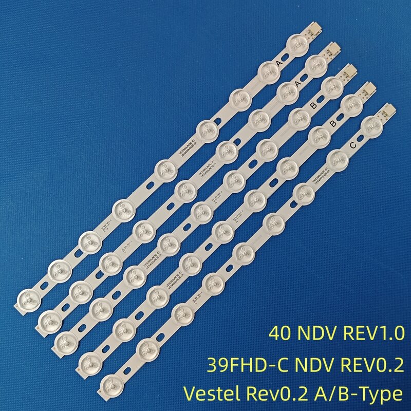 Strip LED untuk 40 inci NDV REV1 Vestel Rev0.2 39FA5000 39FA5050 strip 39FPD274D 3939pft3000 40FA3000 40FA3350 40FA5000