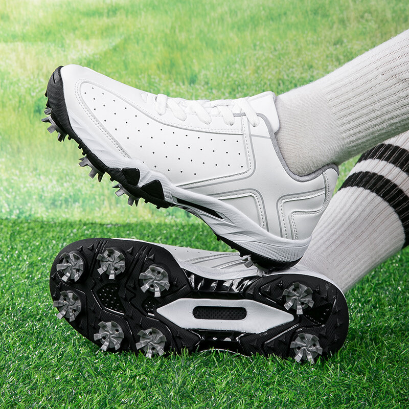 Sapatilhas masculinas de golfe, sapatos de caminhada ao ar livre, novo