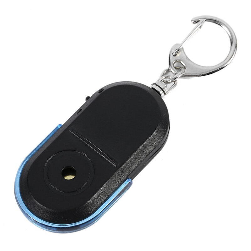 Portable Size Old People Anti-Lost Alarm Key Finder Wireless Useful Whistle Sound LED Light Locator Finder Keychain