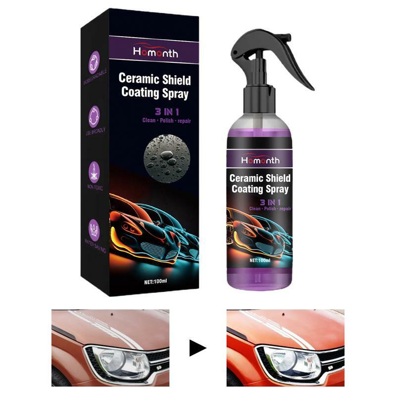 3 In 1 Hydrophobic Cleaner Multi-Functional Coating Renewal Agent Car Coating Agent Spray High Protection Quick Coating Spray