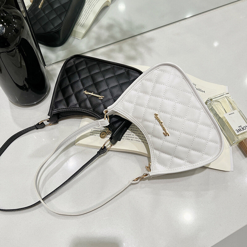 Borsa ascellare moda borsa a tracolla da donna borsa ascella modello rombo borse firmate borse e borsette di lusso Bolsos Para Mujer