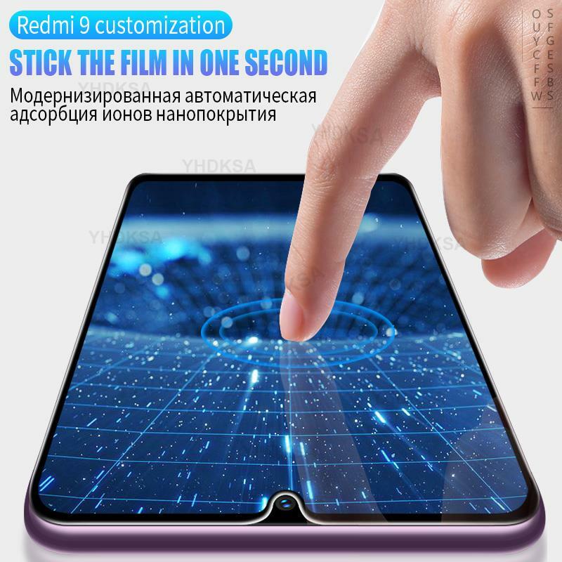 100D Protection Glass For Xiaomi Redmi 8 8A 9A 9AT 9C NFC Tempered Screen Protector Redmi Note 8 9 10 Pro 8T 9T 10T 9S 10S Glass