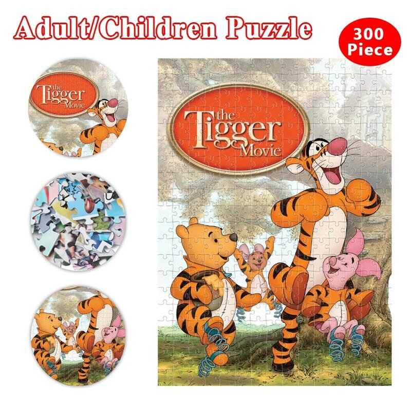 1000ชิ้น Tigger ของเล่นเกมปริศนาการ์ตูน Disney Winnie The Pooh ปริศนาเด็กการศึกษาของเล่นการเรียนรู้สำหรับคริสต์มาสของขวัญ