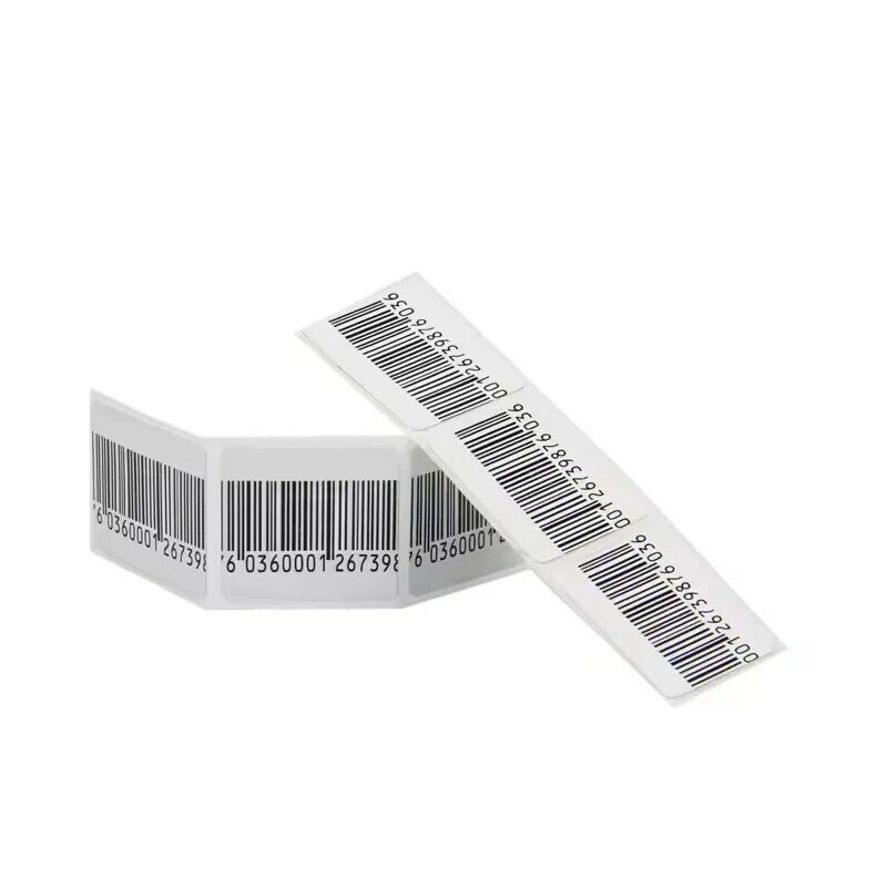 Rollo de etiquetas antirrobo para supermercado, cinta adhesiva antirrobo RF de 1000 Mhz, 40x40mm, 8,2 piezas