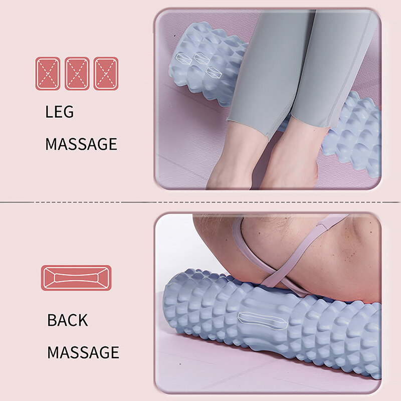 Rulli in schiuma per massaggio muscolare-rullo in schiuma per la schiena ad alta densità per alleviare il dolore alla schiena e recupero muscolare in gambe e braccia
