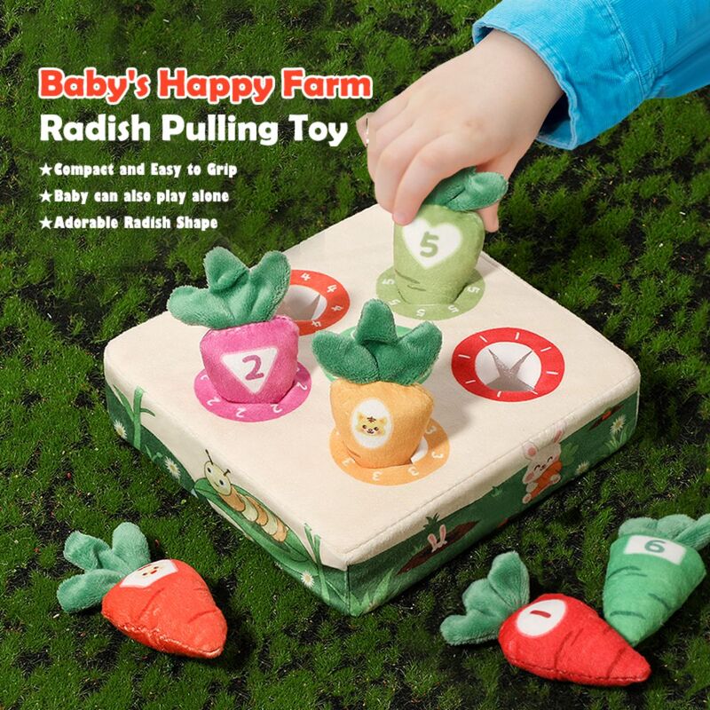 Zabawka tkanina gra w żniwa marchewki, edukacyjna zabawka do ciągnięcia marchewki dla małych dzieci, przedszkolaków, chłopców dziewcząt, zabawki edukacyjne