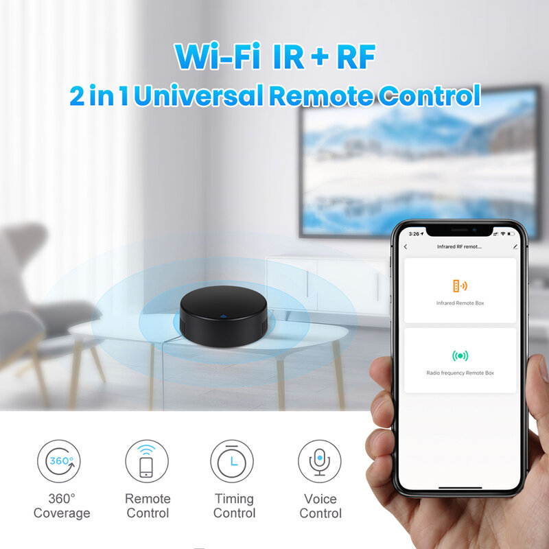 WiFi IR RF 433Mhz telecomando Tuya Smart Remote Controller per TV condizionatore d'aria APP vocale Alexa Google Home