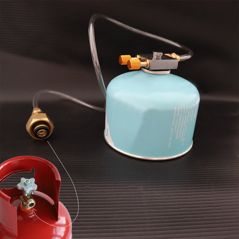 Outdoor Gas Stove Propane Refill Adapter Camping Gas Cylinder Filling Adapter Butane Refill Gas Tank Equipment Camping Supplies