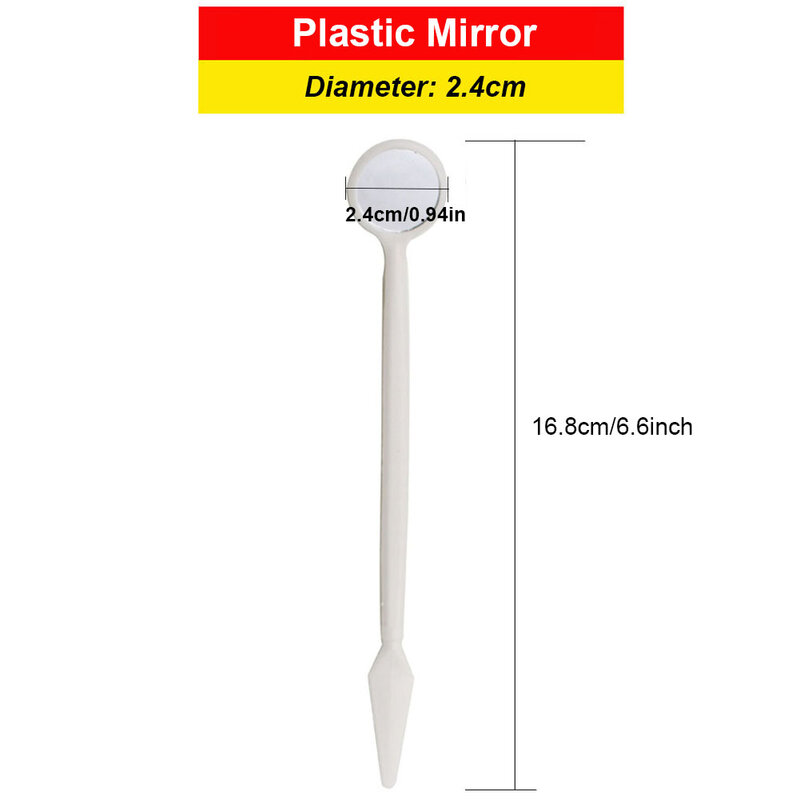 Стоматологическое зеркало из нержавеющей стали, съемное зеркало для гигиены полости рта, ручка для чистки зубов, зеркало для стоматологической клиники, товары для проверки