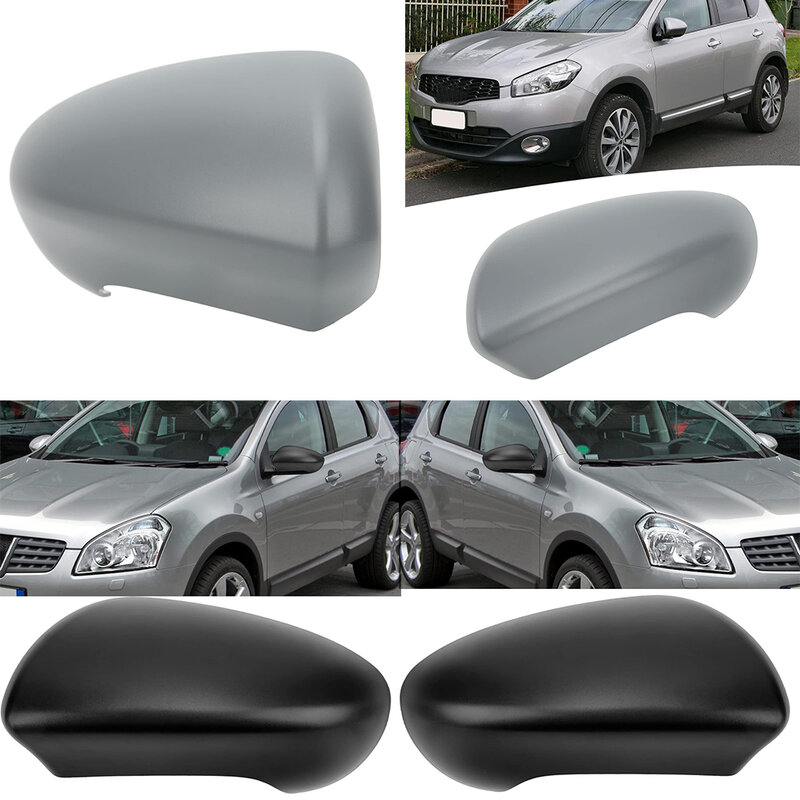 Door Wing Mirror Cover Left Side Compatible For Qashqai X-Trail J10 2007-2014 Automobile Rear View Mirror Housing Covering Cap