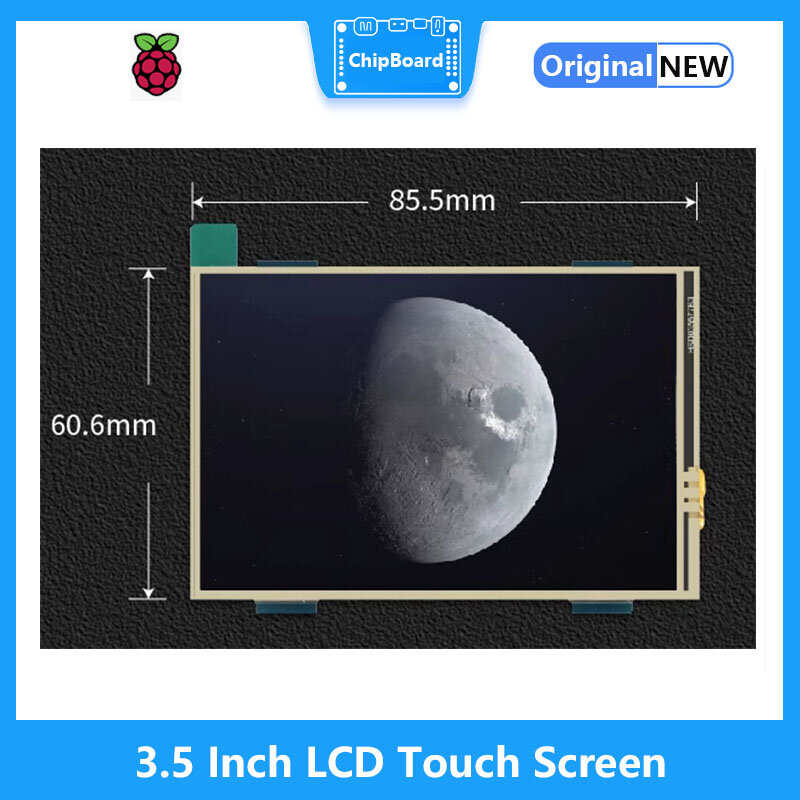 Tela sensível ao toque LCD para Raspberry Pi, módulo de exibição HDMI, toque resistivo capacitivo para Raspberry Pi 4, 3.5 in, 480x320px