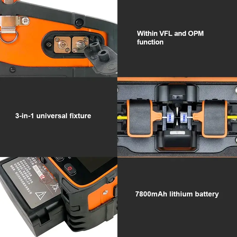 ชุดเครื่องมือประกบฟิวชั่น AI-6C AI-9 6มอเตอร์5วินาทีพร้อมสาย VFL ชุดเครื่องมือมิเตอร์กำลัง gratis ongkir CE