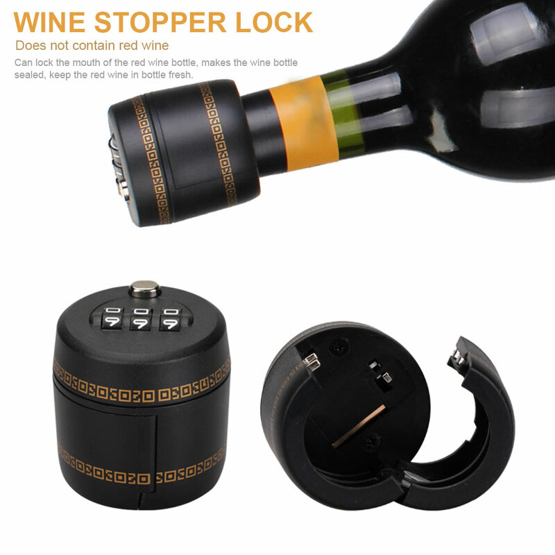 ปฏิบัติหลักบาร์ไวน์ Stopper รหัสผ่านล็อคเครื่องดื่มการเก็บรักษาขวดร้านอาหารสำหรับเฟอร์นิเจอร์สูญญากาศปลั๊ก