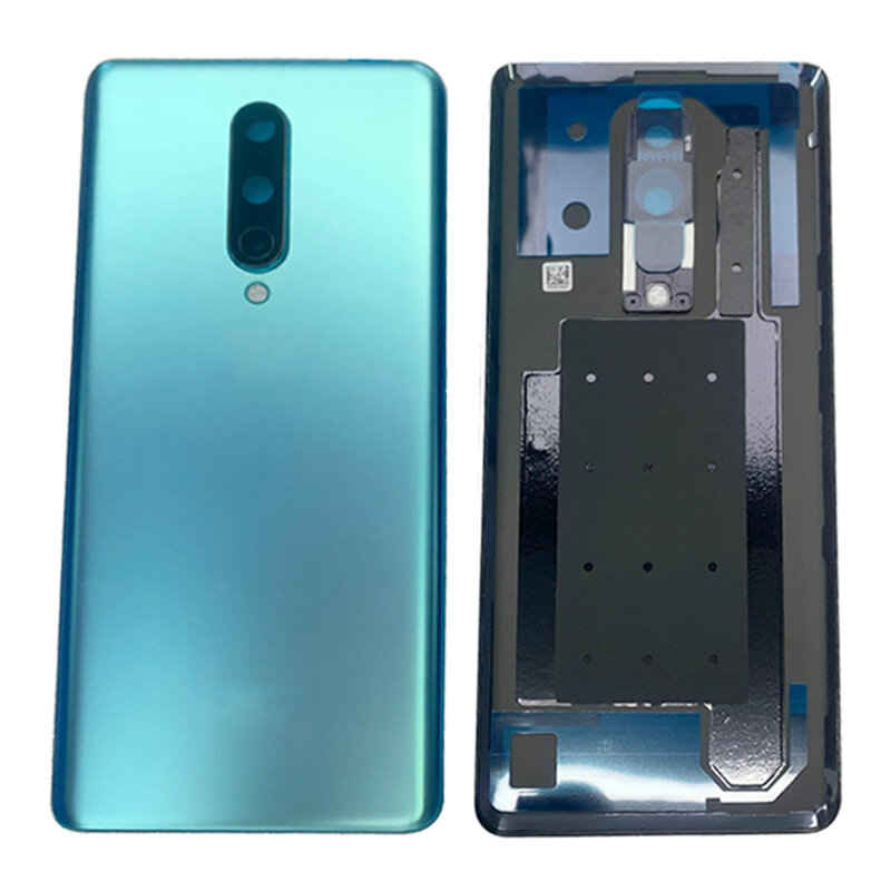 Batterie Abdeckung Hinten Tür Gehäuse Fall Für OnePlus 8 Zurück Abdeckung mit Kamera Rahmen Objektiv Logo Reparatur Teile