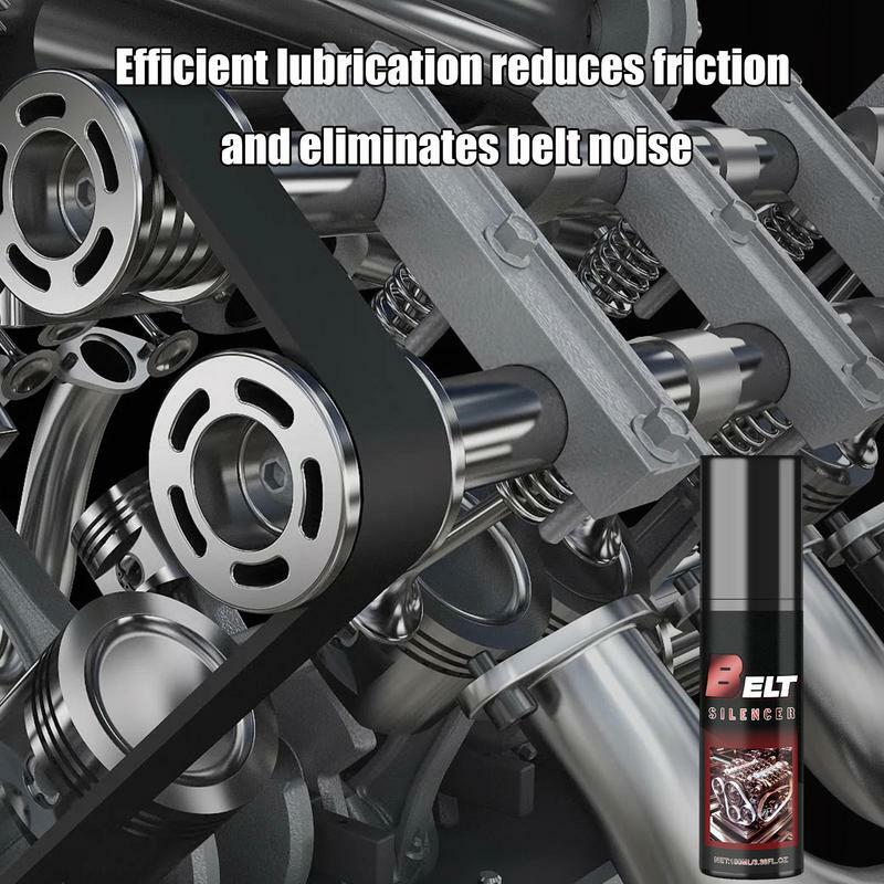 Belt Dressing Spray Automotive 100ml Spray-On Belt Dressing Automobile Engine Belt Silencer Belt Noise Lubrication Protection