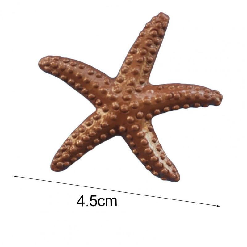Mini Artificial Starfish Resina Colorida Estrela Do Mar Starfish Mini Ornamento Tanque De Peixes Ornamentos Aquários Decoração Acessórios