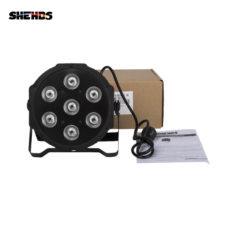 SHEHDS-LED شقة الاسمية الخفيفة ، 7x18 واط ، 7x12 واط ، RGBWA + UV ، RGBW ، الأسرة ، حفلة عيد ميلاد ، المسرح ، الزفاف ، مرحلة الإضاءة