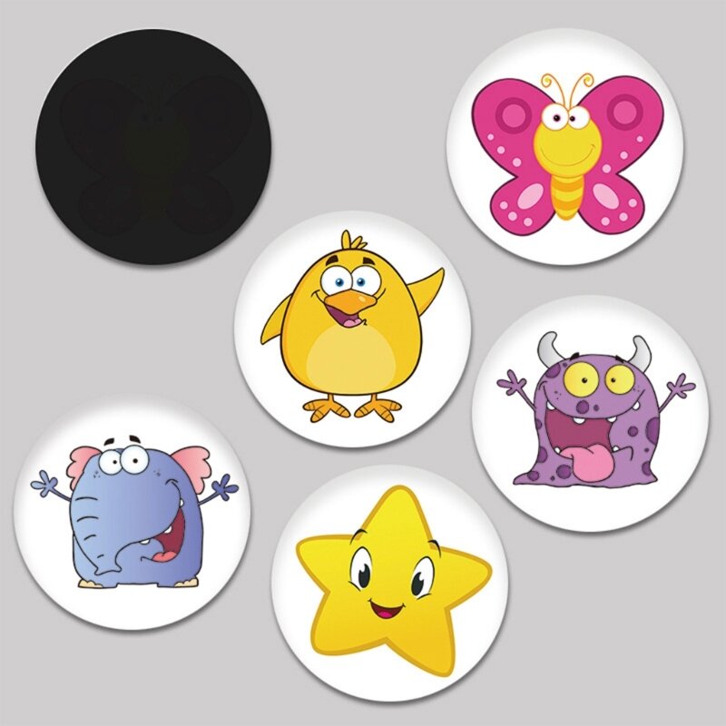 K5DD Potty Training Stickers Potty Stickers Reutilizáveis ​​Potty Training Reveal Stickers Potty Training Seat Stickers Color