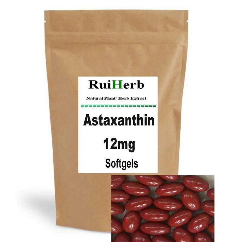 Astaxantina Softgels Softgels, 12mg por porção, 180pcs