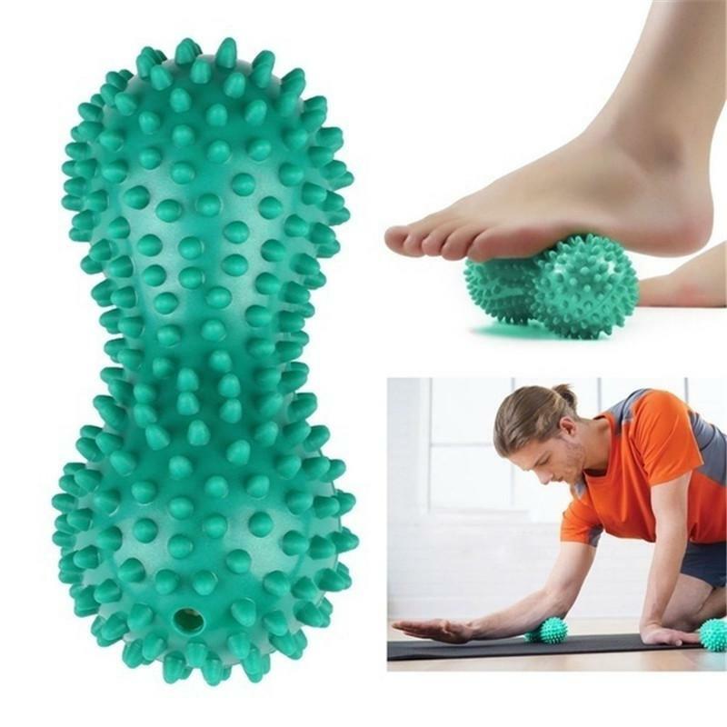 Voet Massage Roller Pinda Double Lacrosse Spiky Ball Myofasciale Ballen Voor Fasciitis Plantaris Mobiliteit Terug Voetboog Pijn