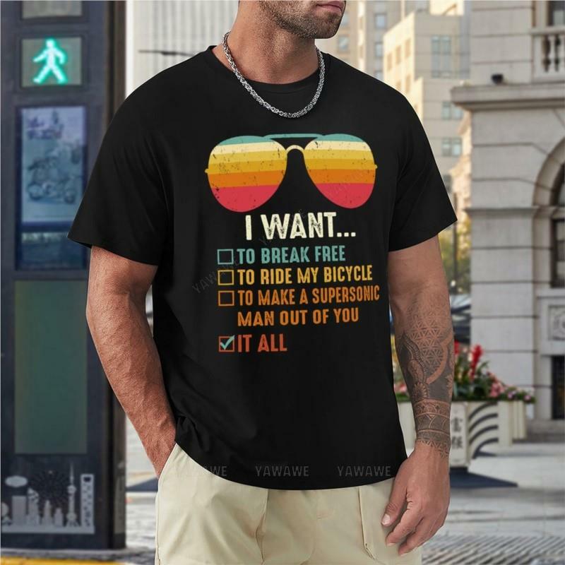 I Want To Break Free To Ride My Bicycle T-Shirt animal print shirt for boys sweat shirts graphic t shirt mens t shirt