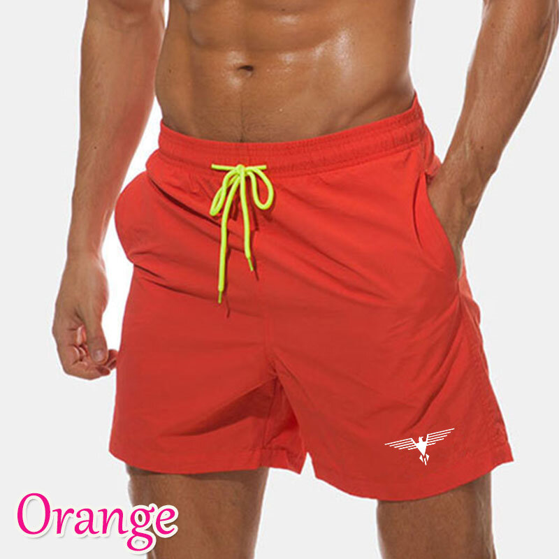 HDDHDHH Brand New Men's Polyester Shorts Summer Breathable Solid Color Cropped Pants Casual Jogging Shorts Fashion Beach Pants
