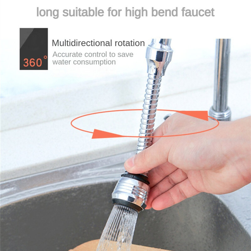 Rubinetto filtro a risparmio idrico 360 ° estensione rotante rubinetto ugello spruzzatore ad alta pressione regolabile per lavello rubinetto bagno cucina