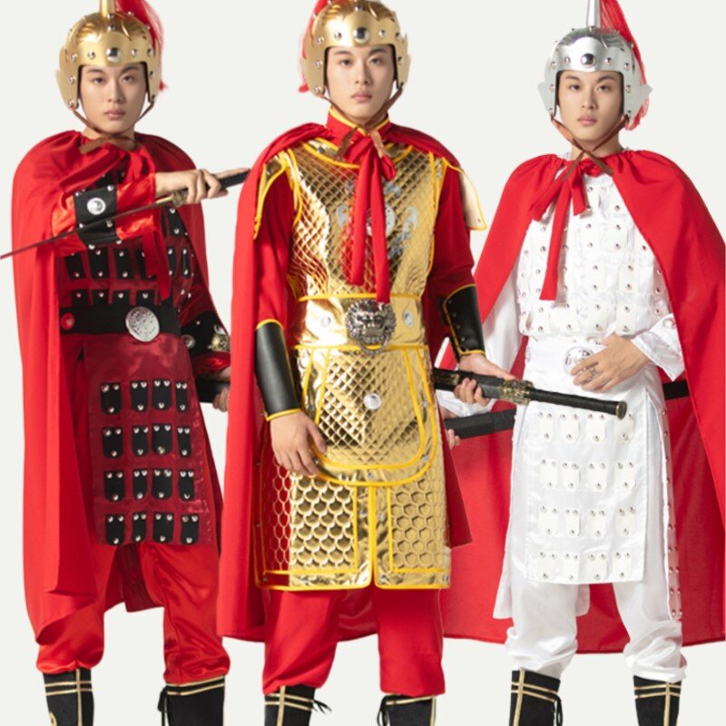Pancerz ogólny wydajność ubrań kostium dziecięcy taniec starożytny żołnierz garnitur