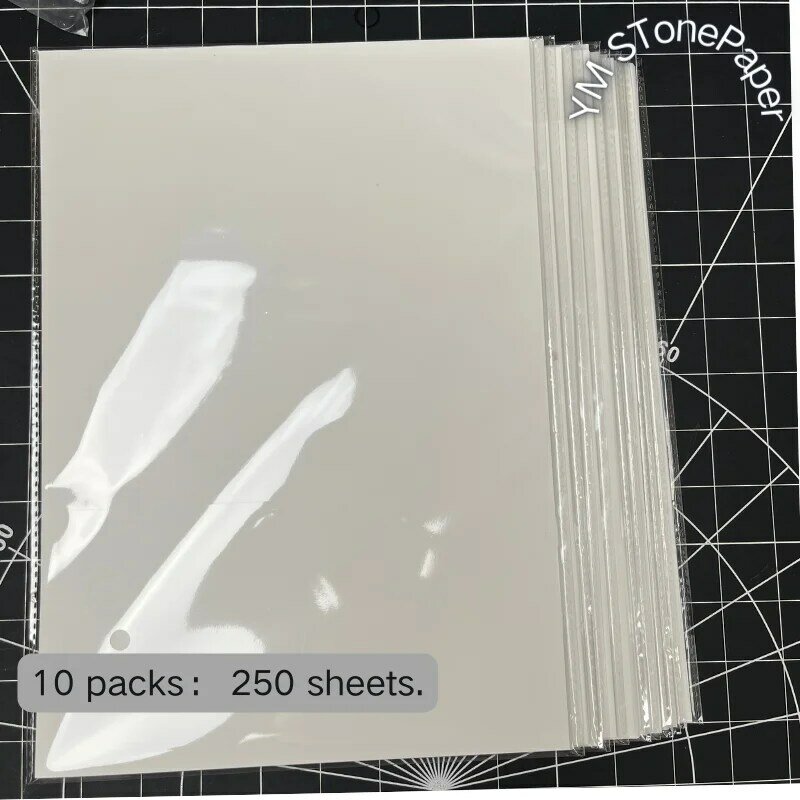 25ชิ้นกระดาษหิน A4 210*297มม. กระดาษกันน้ำกระดาษทำมือ DIY เขียนในสายฝนน้ำทุกสภาพอากาศ