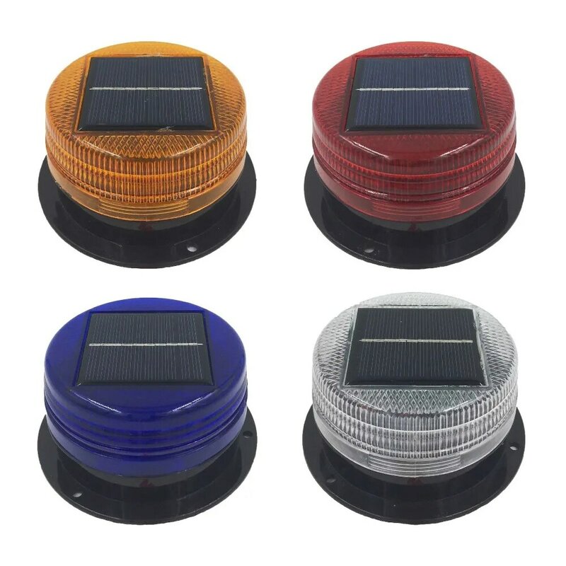 Magnetic Car Warning Light Universal Solar Power Waterproof Car Strobe Beacon 6 LED Car Accessories For Car Truck Vehicle