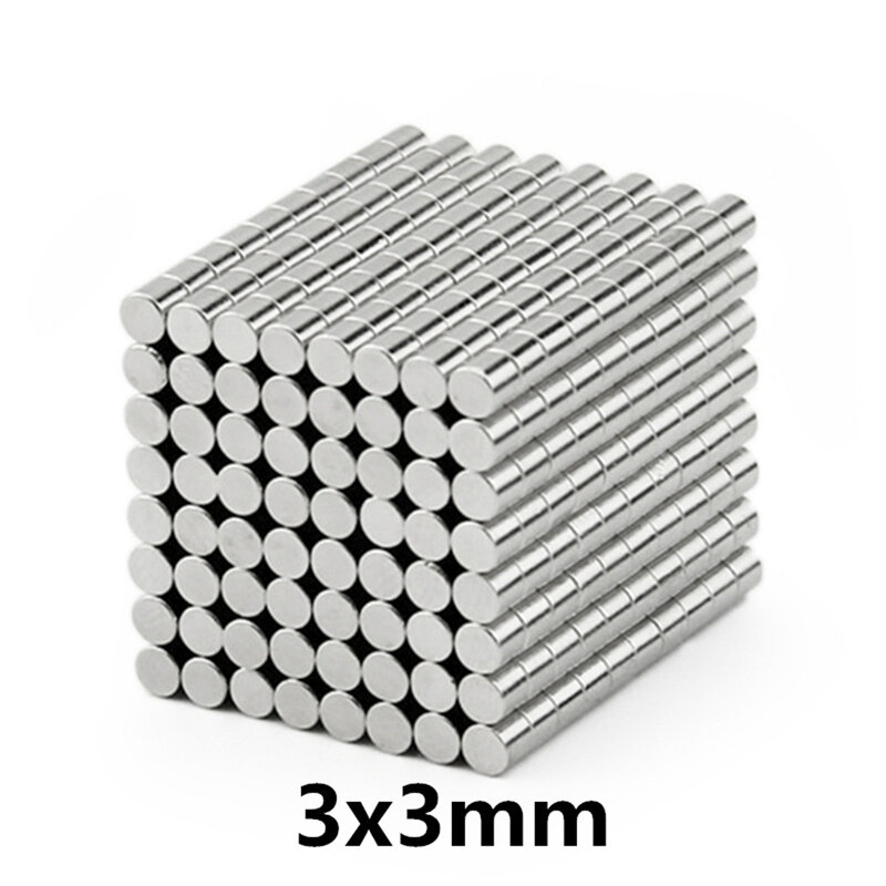 Magnete al neodimio rotondo 2x2,3x2,3x3,4x2,5x2,6x2,6x3,8x1,8x2 N35 NdFeB permanente Super forte potente disco magnetico imane