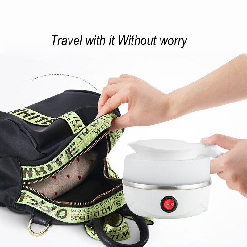 Foldable And Portable Teapot Water Heater 600ML Household Travel Electric Water Kettle 220V Kitchen Appliances Water Boiling Pot