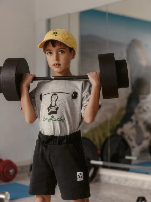 Спот шведский мини RODINI 24SS скандинавский детский контрастный приятный для кожи футболка жилет шорты длинные брюки